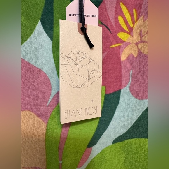 Green Floral pattern Eliane Rose Women's Adjustable Straps NWT - Picture 6 of 7